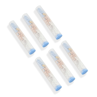 خرطوشة فلتر بديلة SUMERAIN SP4368-06 (عبوة 6)، فلتر دش بأربع مراحل، خرطوشة بديلة عالمية، منقي مياه عسر، يزيل الكلور والمعادن الثقيلة